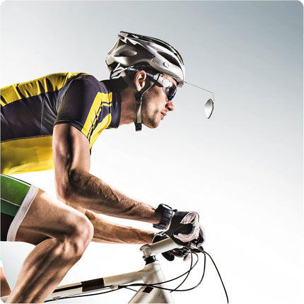 2pcs Bike Eyeglass Mirror, 360 Degree Adjustable Bicycle Cycling Rear View Wide Angle Mirror, Riding Accessories.