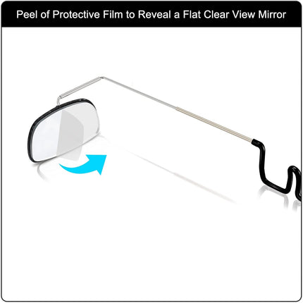 2pcs Bike Eyeglass Mirror, 360 Degree Adjustable Bicycle Cycling Rear View Wide Angle Mirror, Riding Accessories.