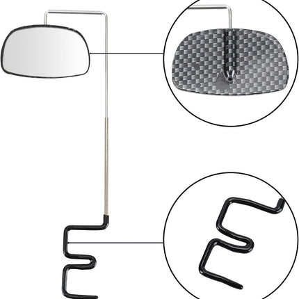2pcs Bike Eyeglass Mirror, 360 Degree Adjustable Bicycle Cycling Rear View Wide Angle Mirror, Riding Accessories.