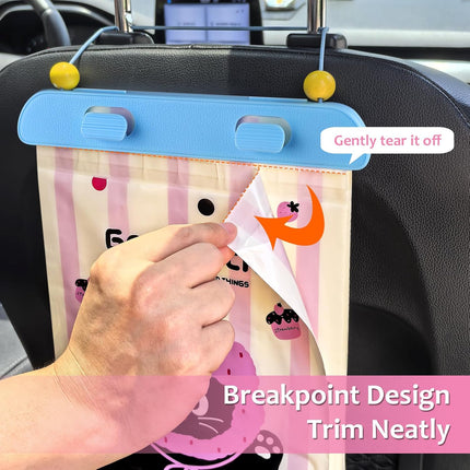 Disposable Car Trash Bag, 20 Pcs Car Garbage Bag Hanging Vehicle Trash Can Auto Rubbish Pouch Dustbin Bags Garbage Container Car Accessories, Leakproof, Smellproof, Portable for Women & Adults.