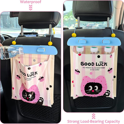 Disposable Car Trash Bag, 20 Pcs Car Garbage Bag Hanging Vehicle Trash Can Auto Rubbish Pouch Dustbin Bags Garbage Container Car Accessories, Leakproof, Smellproof, Portable for Women & Adults.