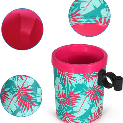 Bike Cup Holder, Bike Water Bottle Holders, Universal Bar Drink Cup Can Holder for Bicycles, Motorcycles, Scooters, Black.