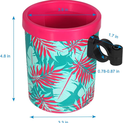 Bike Cup Holder, Bike Water Bottle Holders, Universal Bar Drink Cup Can Holder for Bicycles, Motorcycles, Scooters, Black.