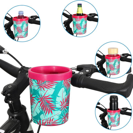 Bike Cup Holder, Bike Water Bottle Holders, Universal Bar Drink Cup Can Holder for Bicycles, Motorcycles, Scooters, Black.