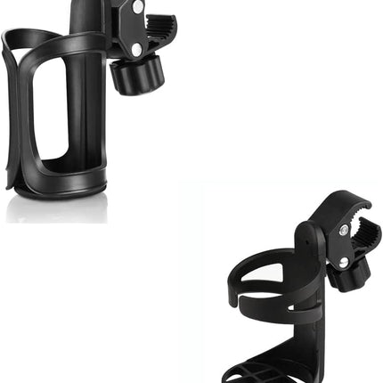 Universal Stroller Cup Holder Bundle Set, Bike Cup Holder, Drinks Holder for Stroller, Bicycle, Wheelchair, Walker, Scooter.