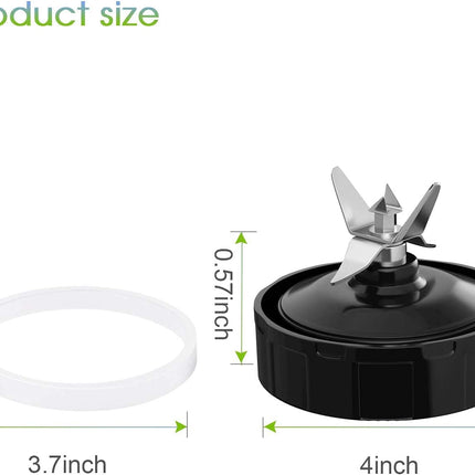 6 Pieces 10cm White Rubber Sealing Gaskets O-Ring Replacement Part Compatible with Nutri Ninja Juicer Blender Replacement Seals.