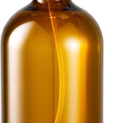 Glass Spray Bottles, Amber Glass Spray Bottles, 16oz, Adjustable Nozzle for Stream and Spray, Reusable, for Essential Oils, Cleaning Products, Detergents(1ps).