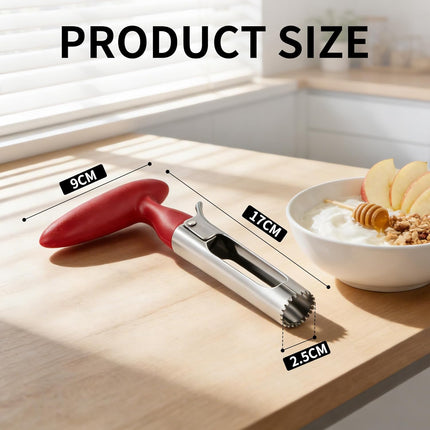 Apple Corer, Stainless Steel Apple Core Remover Tool,Dishwasher Safe.