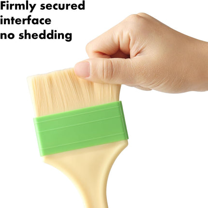3 Pcs Basting Pastry Brush, Cooking Brush Set, Grill Brush, Food Brush For Baking, Perfect For Marinade, Sauce, Egg Wash, Butter, BBQ Brushes.