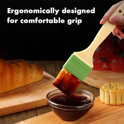 3 Pcs Basting Pastry Brush, Cooking Brush Set, Grill Brush, Food Brush For Baking, Perfect For Marinade, Sauce, Egg Wash, Butter, BBQ Brushes.