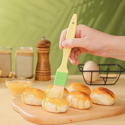 3 Pcs Basting Pastry Brush, Cooking Brush Set, Grill Brush, Food Brush For Baking, Perfect For Marinade, Sauce, Egg Wash, Butter, BBQ Brushes.