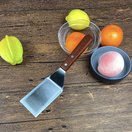 Metal Spatula for Cast Iron Skillet Grill Stainless Steel Spatula for Burger, Fish Turner Griddle Spatula, Spachulas Egg Flipper, Flat Top Metal Spatula for Cooking BBQ.