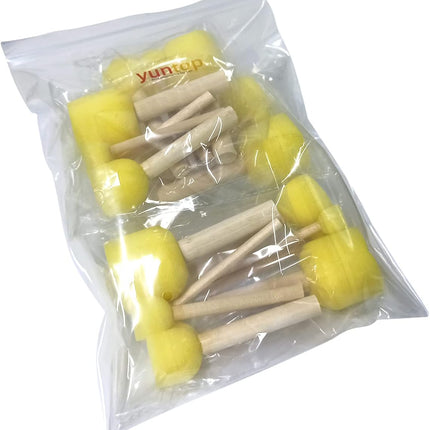 20 pcs Round Sponges Brush Set, 4 Sizes Paint Tools for Kids.