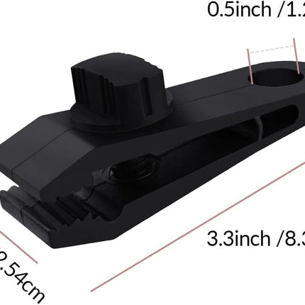 10 Pcs Heavy Duty Tarp Clips Shark Tent Fasteners Clips Holder for Car Covers, Outdoor Camping, Awnings, Swimming Pool Covers Black.