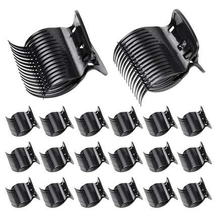 20 Pcs Hot Roller Clips for Hair, Curler Claw Clip for Women Hair Section Styling (Black, 2inch).