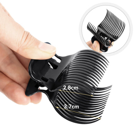 20 Pcs Hot Roller Clips for Hair, Curler Claw Clip for Women Hair Section Styling (Black, 2inch).