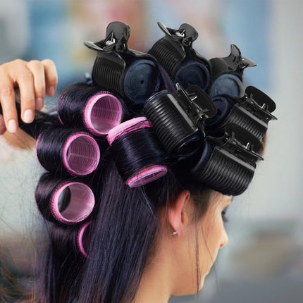 20 Pcs Hot Roller Clips for Hair, Curler Claw Clip for Women Hair Section Styling (Black, 2inch).