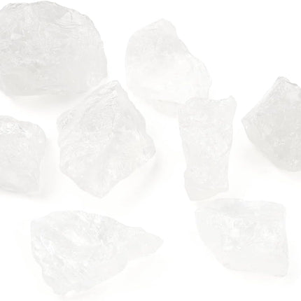0.55 lb Natural Raw Stones Rough Stones Crystal 1.25-2.0" Healing Crystals for DIY, Tumbling, Wire Wrapping, Meditation, Decoration, Fountain Rocks (Clear Quartz).