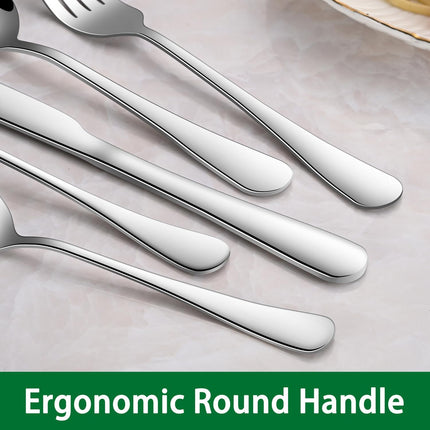 Dinner Spoon Set,8-Piece 7.3 Inch Soup Spoons,Premium Food Grade Stainless Steel Table Spoon,Durable Metal Tablespoon,Dishwasher Safe Silverware Spoons.