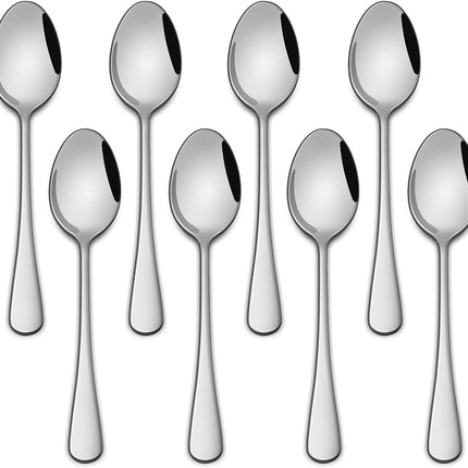 Small Teaspoon,5.5 Inches Stainless Steel Tea Spoons Set Of 8,Espresso Spoon,Durable Dishwasher Safe Small Coffee Spoons,Mini Demitasse Spoon For Dessert.