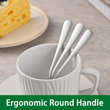 Small Teaspoon,5.5 Inches Stainless Steel Tea Spoons Set Of 8,Espresso Spoon,Durable Dishwasher Safe Small Coffee Spoons,Mini Demitasse Spoon For Dessert.