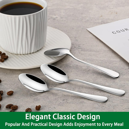 Small Teaspoon,5.5 Inches Stainless Steel Tea Spoons Set Of 8,Espresso Spoon,Durable Dishwasher Safe Small Coffee Spoons,Mini Demitasse Spoon For Dessert.