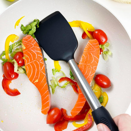 4Pcs Silicone Spatula Turner Slotted Spatula Set Spoon, Spatulas Silicone Heat Resistant Wok Rubber Spatulas for Nonstick Cookware Spatula Cooking Kitchen Utensils Set.