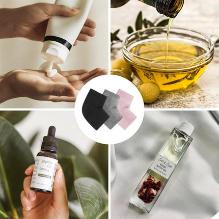 3 Pairs Moisturizing Heel Socks for Dry Cracked Feet, Gel Repair Moisture Spa Socks for Women Dry Cracked Heels Overnight (Regular).