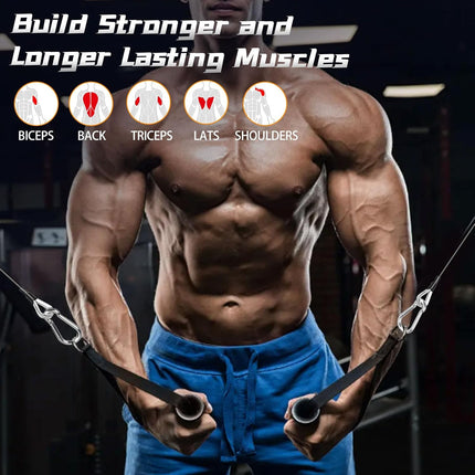 Cable Attachments for Gym, 2PCS Gym Cable Extension Compatible with Gym Accessories, Gym Cable Machine for LAT/Tricep Pull Down, Leg Extensions Machine.