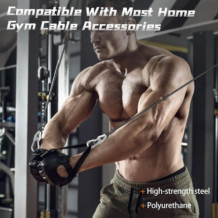 Cable Attachments for Gym, 2PCS Gym Cable Extension Compatible with Gym Accessories, Gym Cable Machine for LAT/Tricep Pull Down, Leg Extensions Machine.