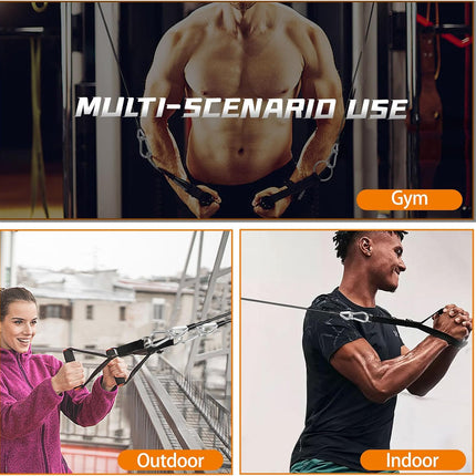 Cable Attachments for Gym, 2PCS Gym Cable Extension Compatible with Gym Accessories, Gym Cable Machine for LAT/Tricep Pull Down, Leg Extensions Machine.