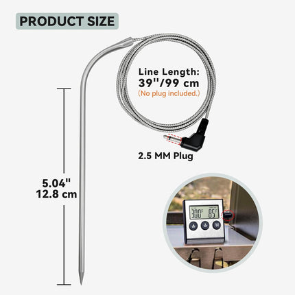 Tp700 Probe Thermometer Digital Meat Food Grill BBQ Cooking Kitchen Thermometer, 1 Pack (1 Piece).
