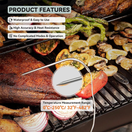 Tp700 Probe Thermometer Digital Meat Food Grill BBQ Cooking Kitchen Thermometer, 1 Pack (1 Piece).
