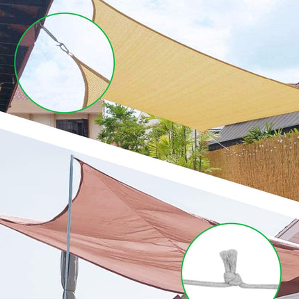 Sun Shade Sail Hardware Kit, 304 Stainless Steel Sunshades Canopy Installation Kit for Garden Rectangle & Triangle Shade Sails, Heavy Duty Shade Sail Fixing Accessories, Awning Attachment Set.