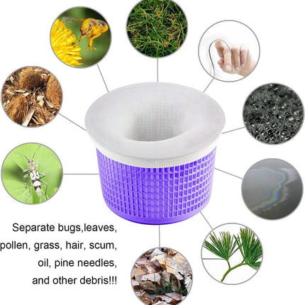 30-Pack of Pool Skimmer Socks - Filters Baskets, Skimmers Cleans Debris and Leaves for In-Ground and Above Ground Pools.