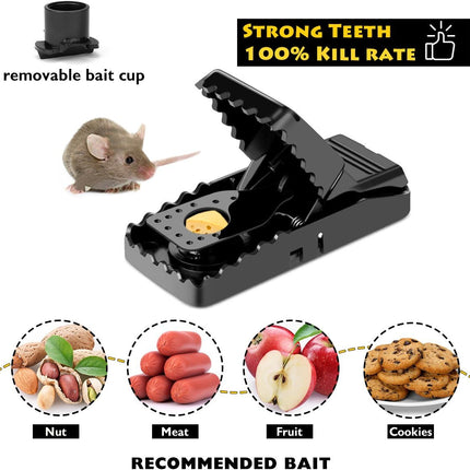 Mouse Trap, Mouse Traps That Work Small Mice Trap Outdoor Indoor Best Snap Traps for Mouse/Mice Safe and Reusable 6 Pack Quick Kill Mice Traps.