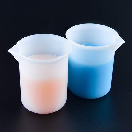 6Pcs 100ml Silicone Measuring Cups DIY Resin Glue Tools Cup for Making Handmade Craft Nonstick Silicone Mixing Cup.