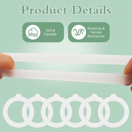 10PCS Silicone Jar Gaskets Replacement - Rubber Seals Rings Airtight Gasket Sealing for 4.2-4.3 Inch Mouth Glass Canning Jars Lids - Leak Proof Rubber Seals Rings - 4.5 Inch(Outer Diameter).