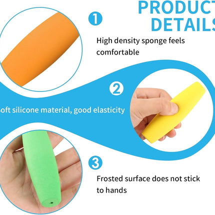 8-Pack Foam Grip Tubing for Utensils - 4 Sizes No-Cut Utensils Adaptive Grip Handle for Utensils Tools & Pens - Built up Tubing Padding Grips Aid for Elderly, Disabled, Arthritic, Handicapped.