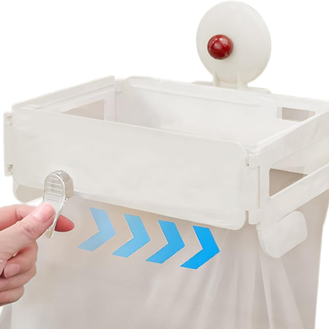 Touch Bin Trash Bag Holder 18.5x12.5cm Space Saving Versatile Waste Container.