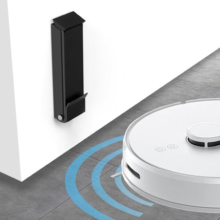 Black Folding Metal Door Stop Foot Operated No Drilling Installation.