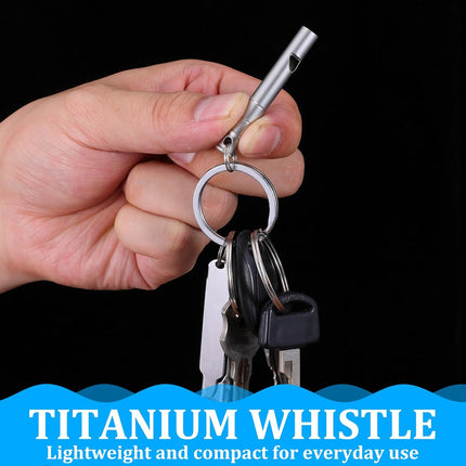 2 Silver Double Loop Whistles for Camping Hiking Pet Training Sports.