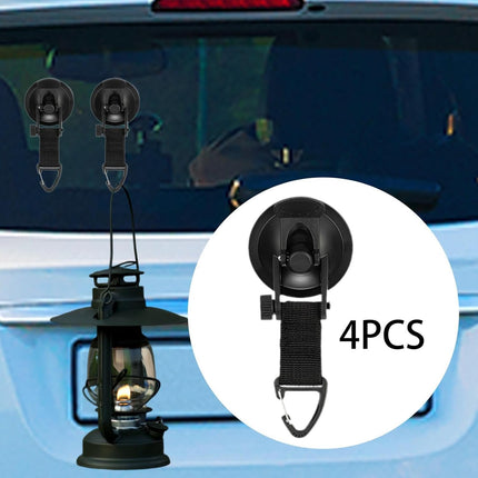 4 Pack Adjustable Strap Hooks for Tarp Tent Secure Attachment Multi Functional.