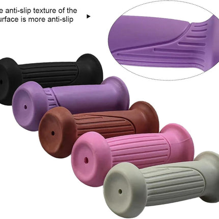 Comfortable Purple Bike Handlebar Grips Pair Non-Slip Cycling Handle Bar Covers.