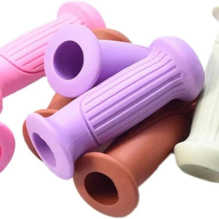 Comfortable Purple Bike Handlebar Grips Pair Non-Slip Cycling Handle Bar Covers.