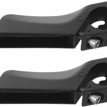 2 Pack Mountain Bike Handlebar Grips Metal & Plastic Anti-Slip Black Bicycle Hand Grips.