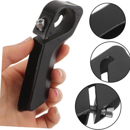2 Pack Mountain Bike Handlebar Grips Metal & Plastic Anti-Slip Black Bicycle Hand Grips.