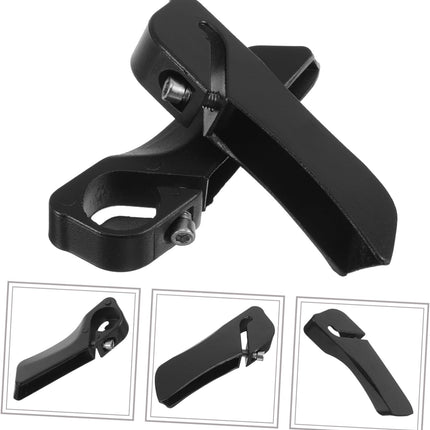 2 Pack Mountain Bike Handlebar Grips Metal & Plastic Anti-Slip Black Bicycle Hand Grips.