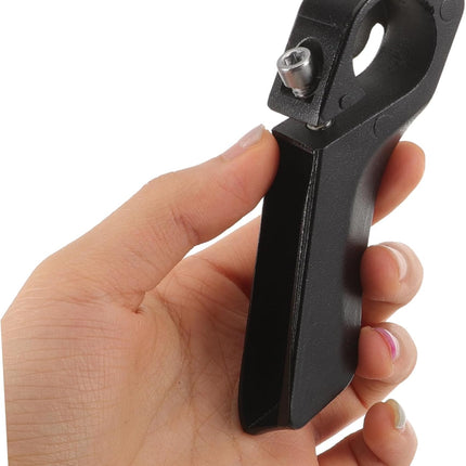 2 Pack Mountain Bike Handlebar Grips Metal & Plastic Anti-Slip Black Bicycle Hand Grips.