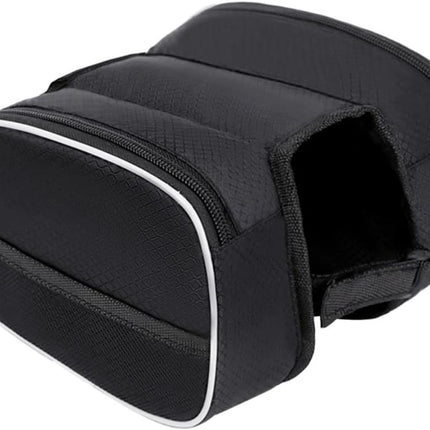 Waterproof Front Bike Frame Bag 19x12.5x6 cm Black.